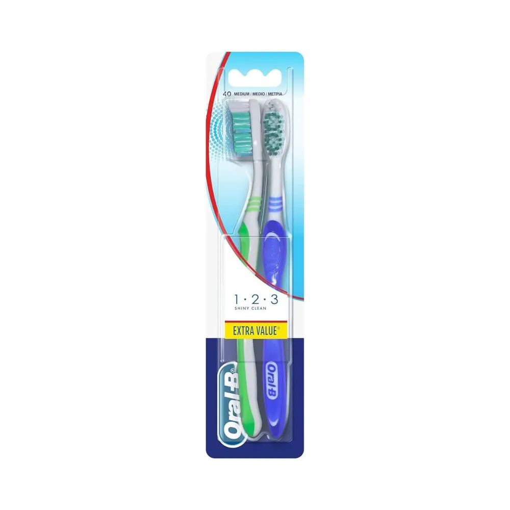 Oral- B Shiny Clean Cepillo Duplo 2 uds