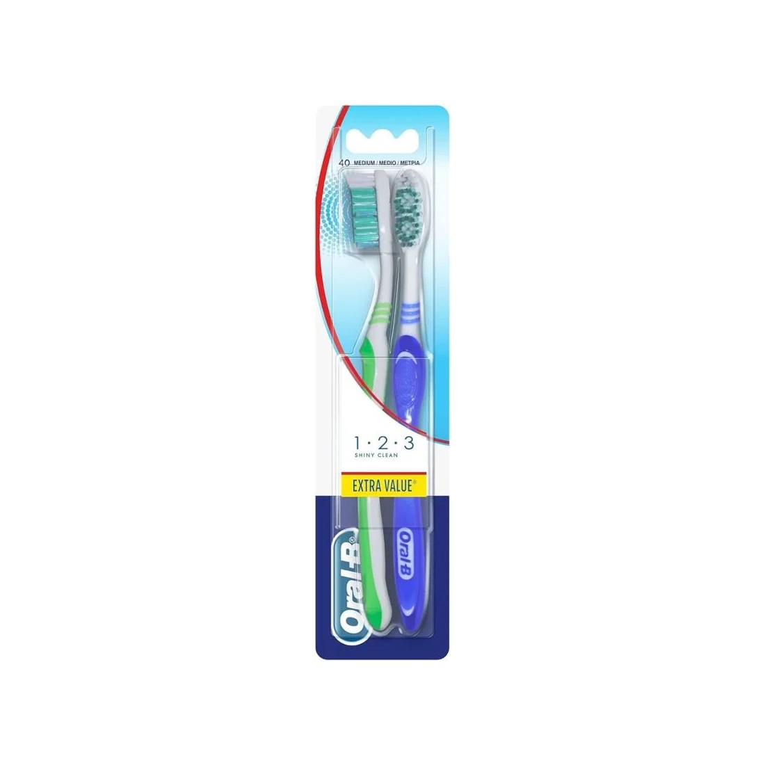 Oral- B Shiny Clean Cepillo Duplo 2 uds
