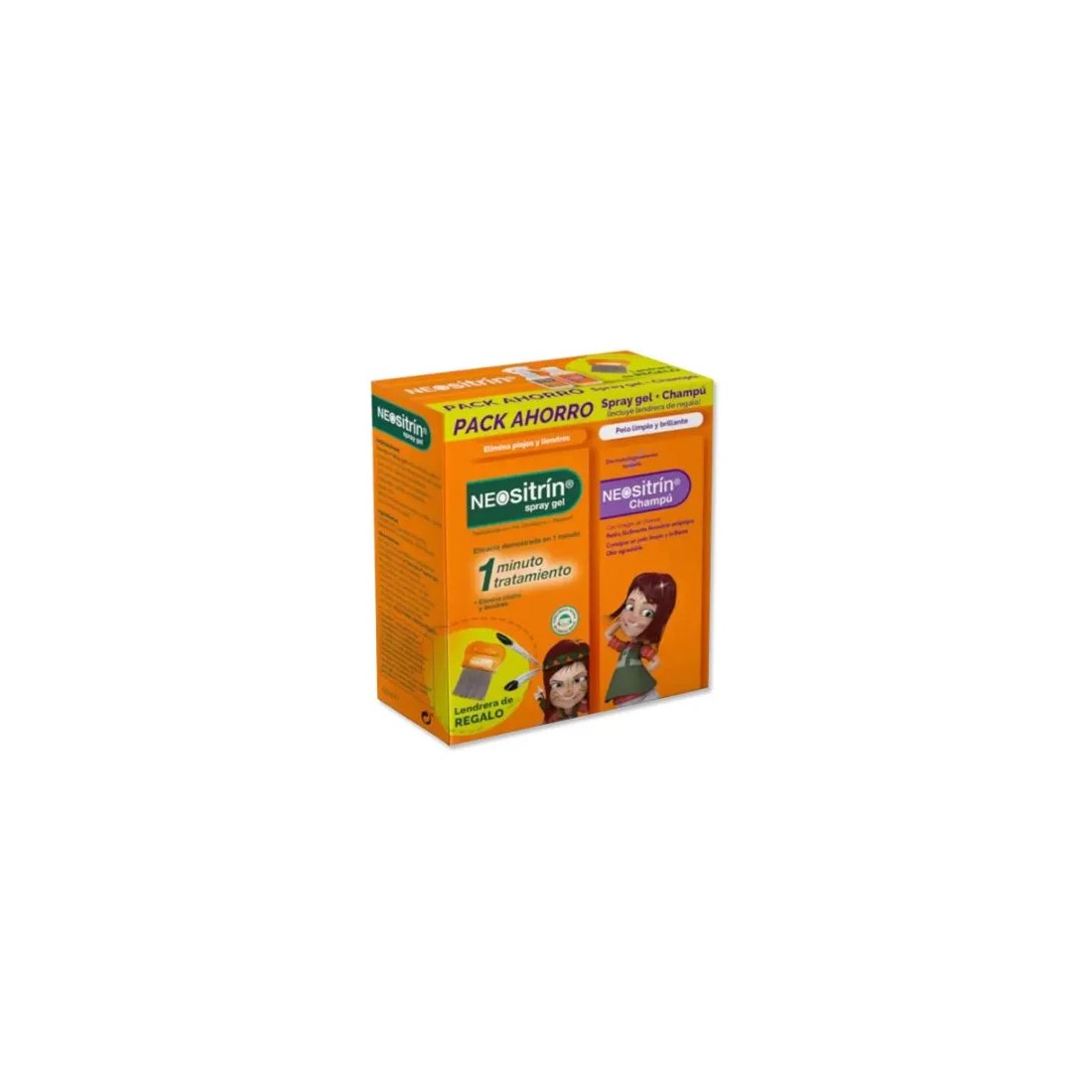 Neositrin Pack Ahorro Piojos Spray Gel 60 Ml + Champú 100 Ml
