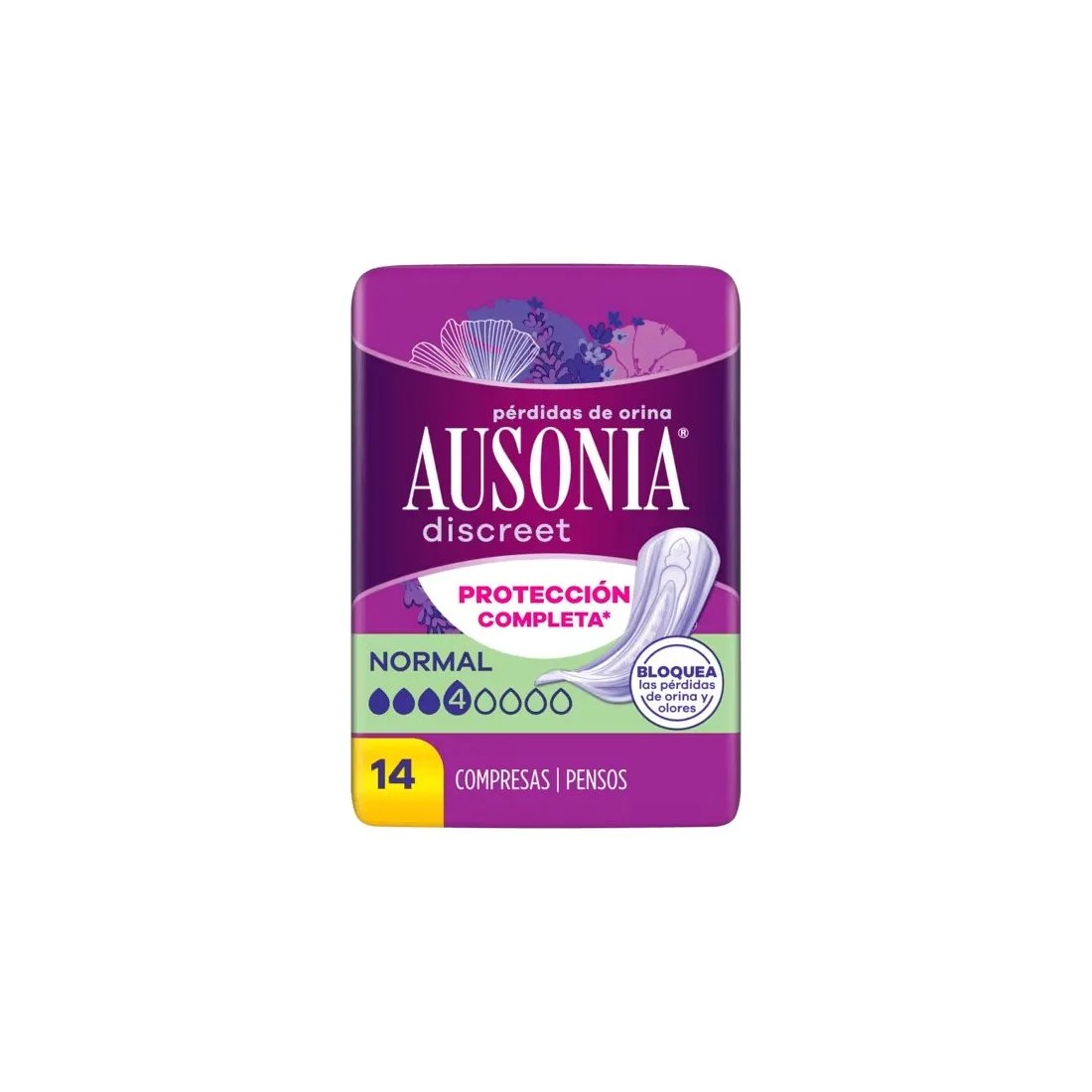 MasParafarmacia: Ausonia Discreet Normal Compresas Para Pérdidas De Orina 14 uds
