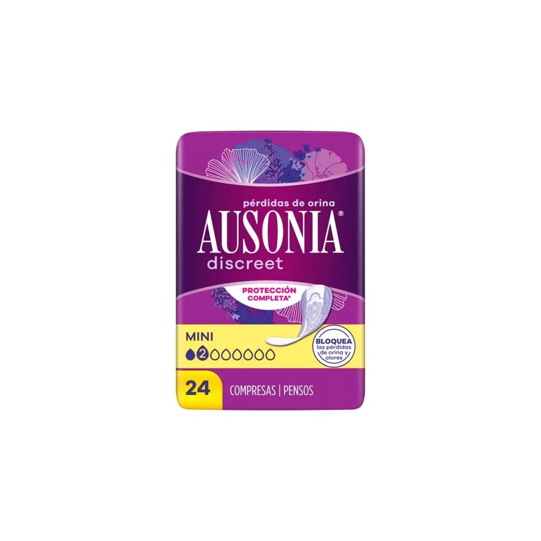 MasParafarmacia: Ausonia Discreet Mini Compresas Para Pérdidas De Orina 24 uds