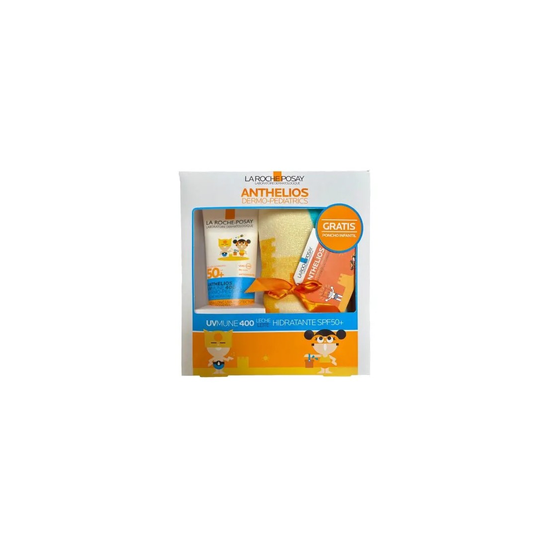 La Roche Posay Anthelios Dermo-Pediatrics PACK Leche Solar Hidratante SPF50+ 250ml + Poncho Infantil Gratis