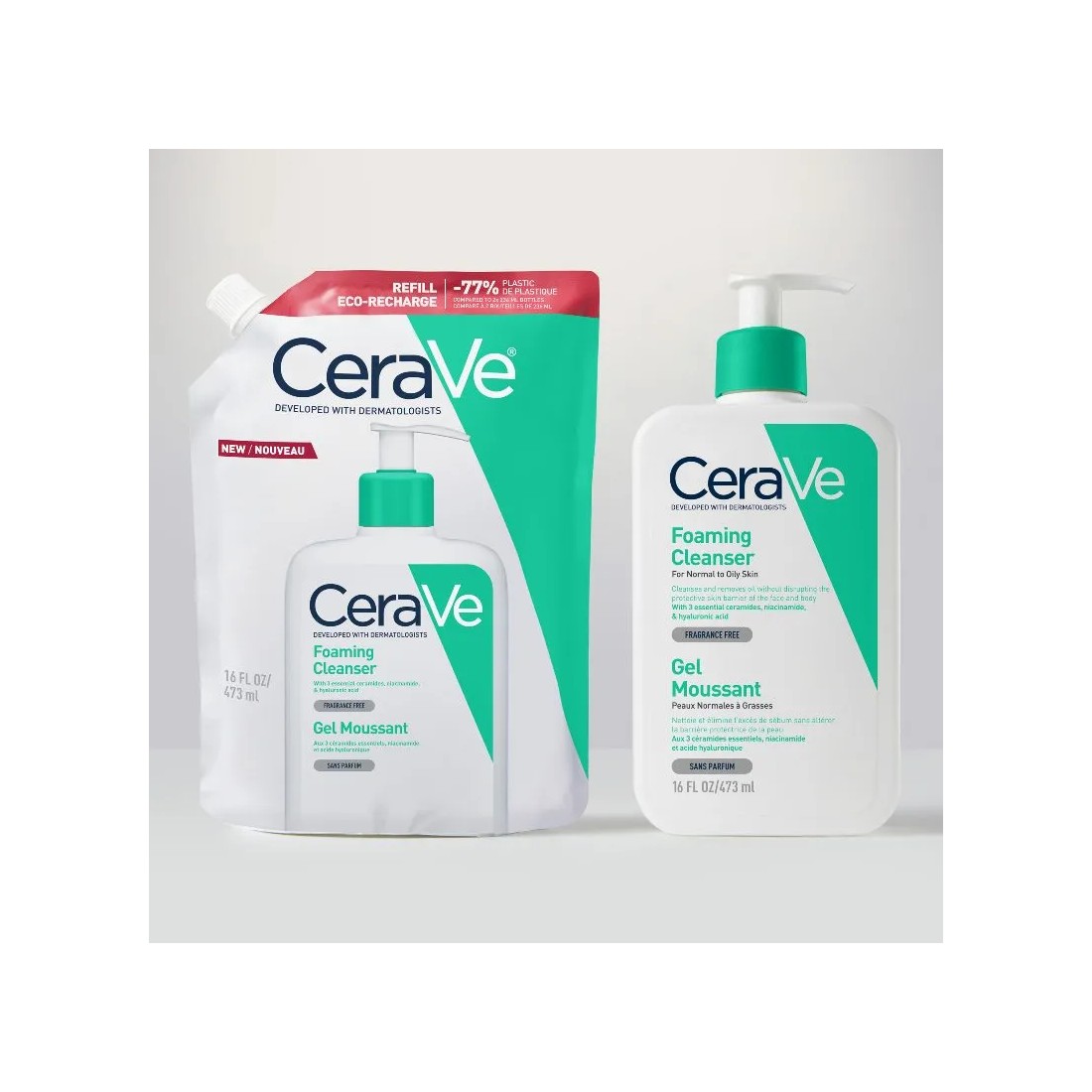 MasParafarmacia: Comprar Cerave Gel Limpiador Espumoso ECOREFILL 473 Ml