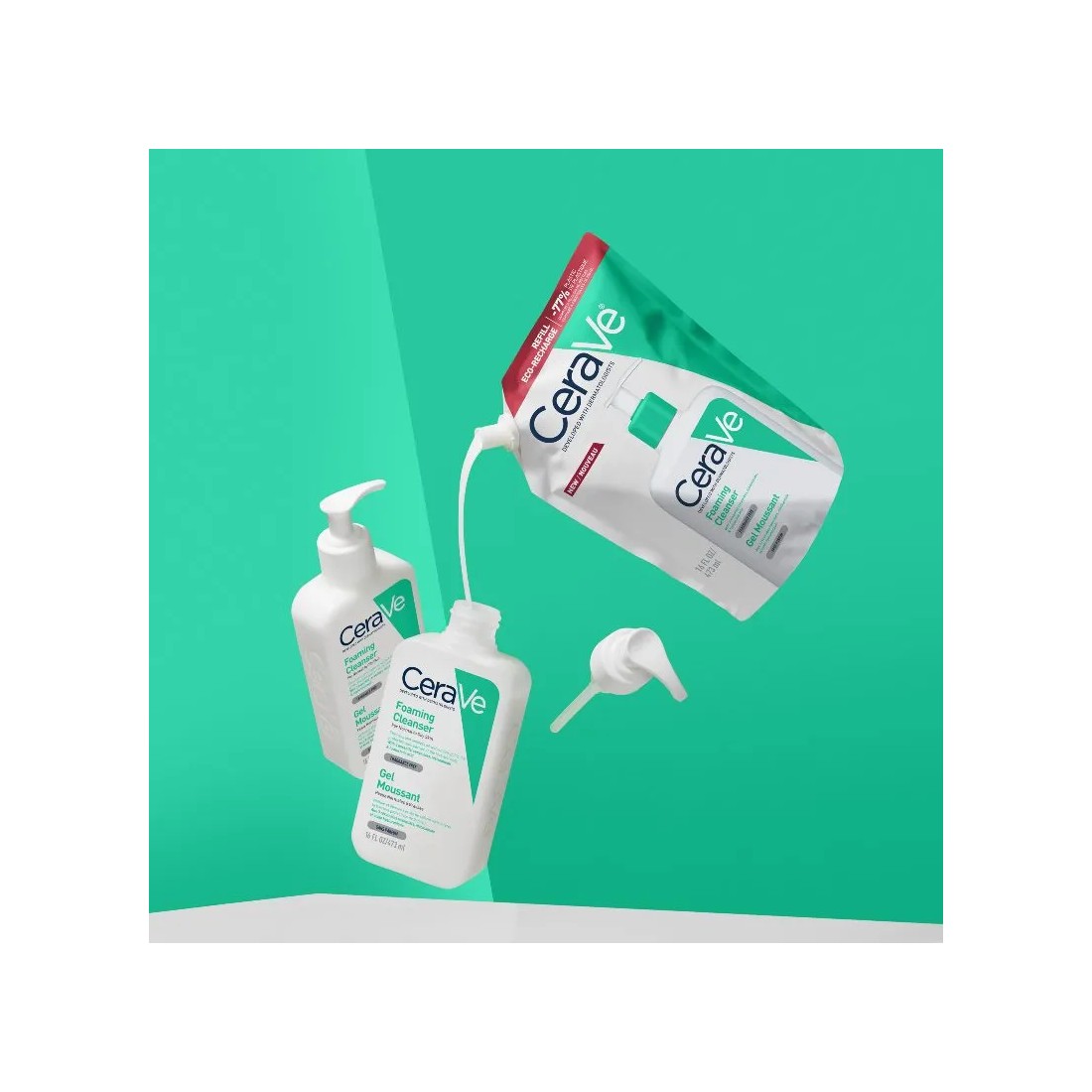 MasParafarmacia: Comprar Cerave Gel Limpiador Espumoso ECOREFILL 473 Ml