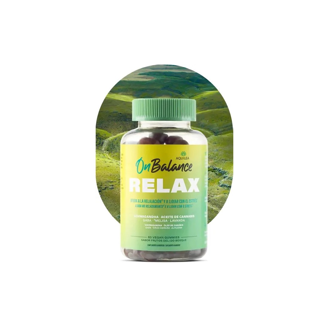 Aquilea OnBalance Relax 60 Gummies Sabor Frutos del Bosque