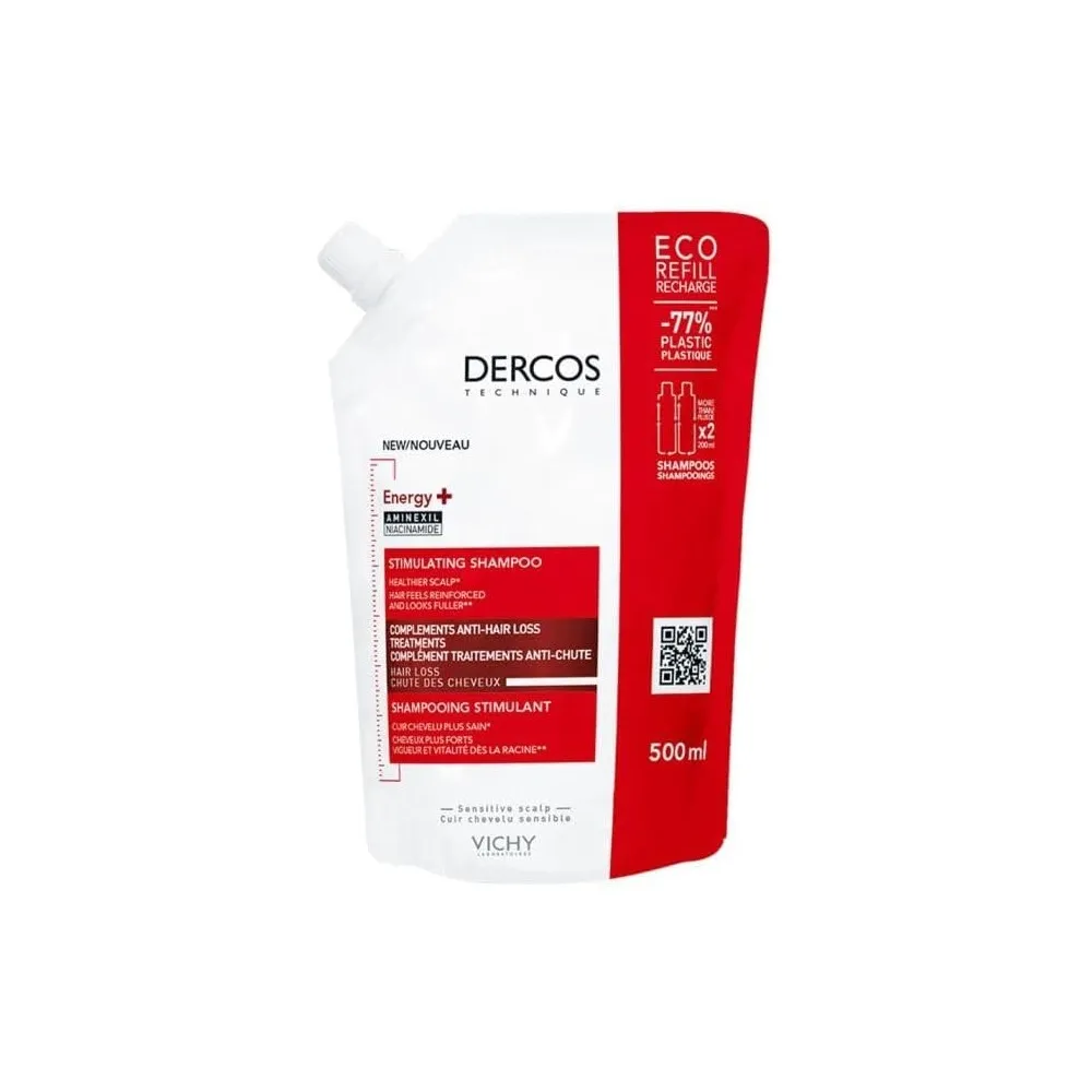 Vichy Dercos Champú Energisant ECOREFILL 500 ml