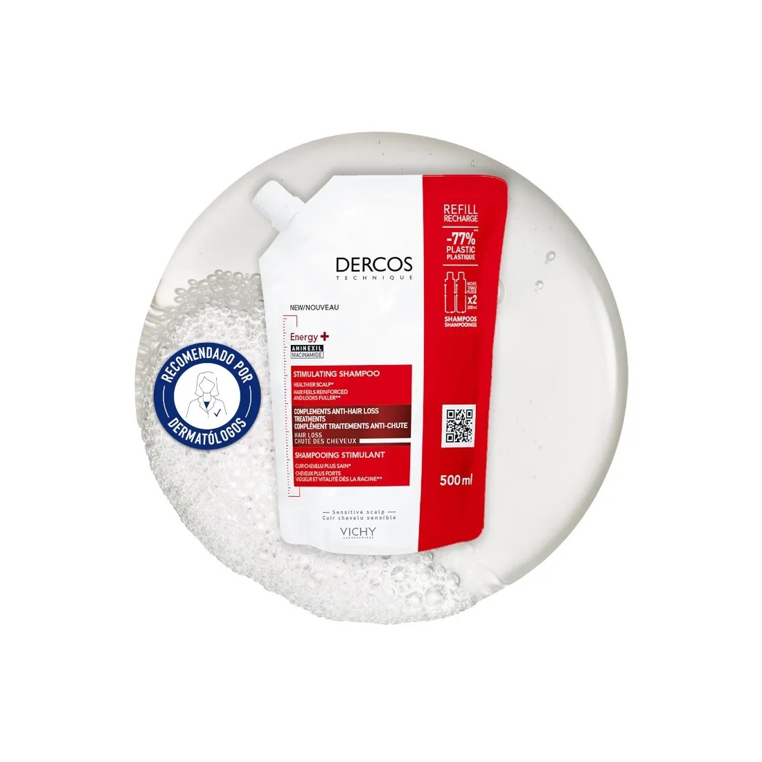 Comprar Vichy Dercos Champú Energy+ ECOREFILL 400 ml | MasParafarmacia