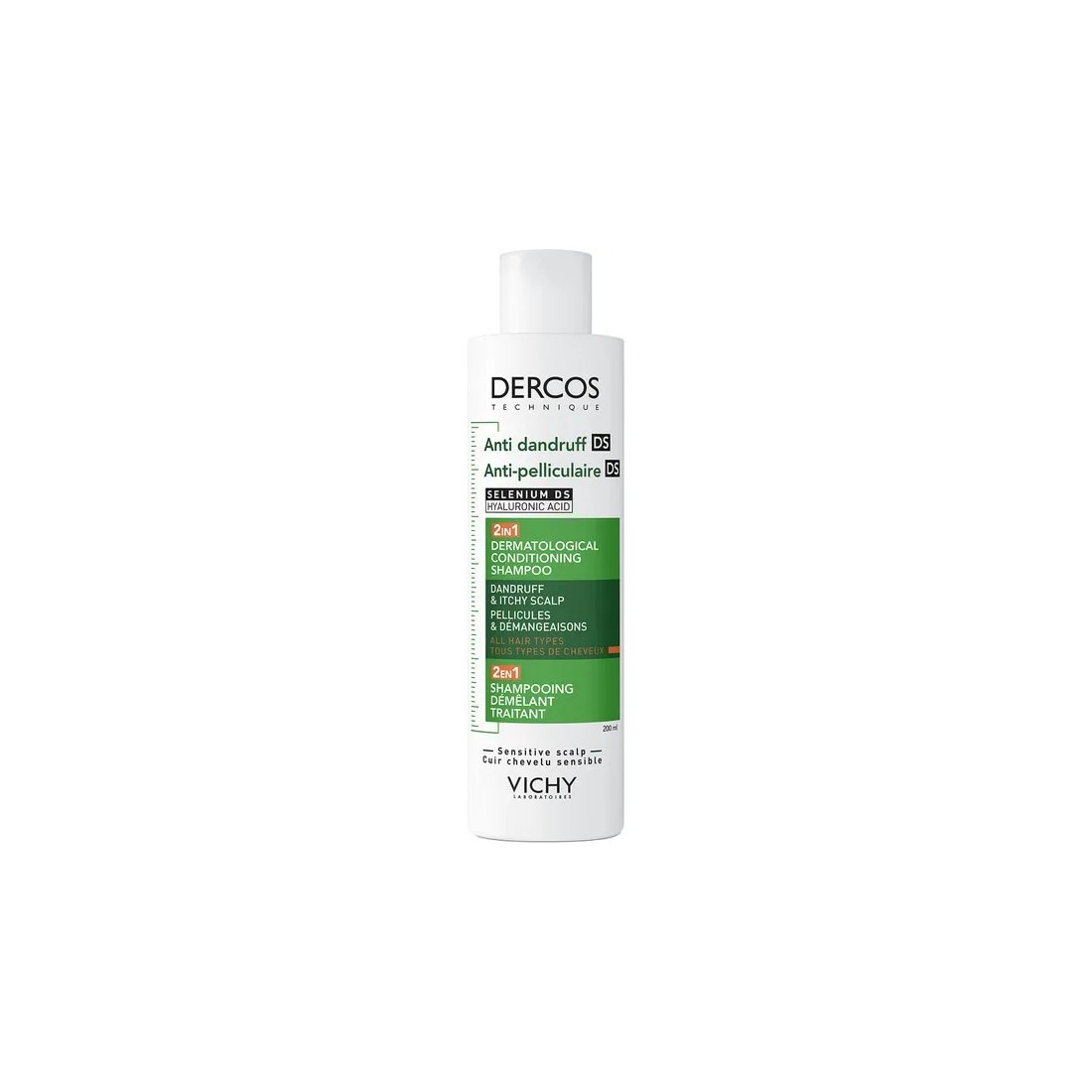 Vichy Dercos Anticaspa 2 en 1 Champú + Acondicionador 200 Ml