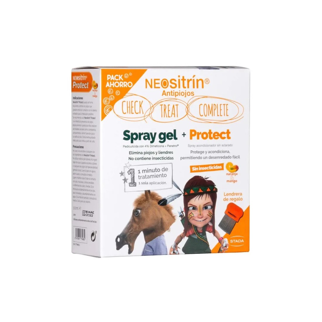 Compra Neositrin Pack Ahorro Piojos Spray Gel 60 Ml + Protect Acondicionador 100 Ml + Lendrera REGALO | MasParafarmacia