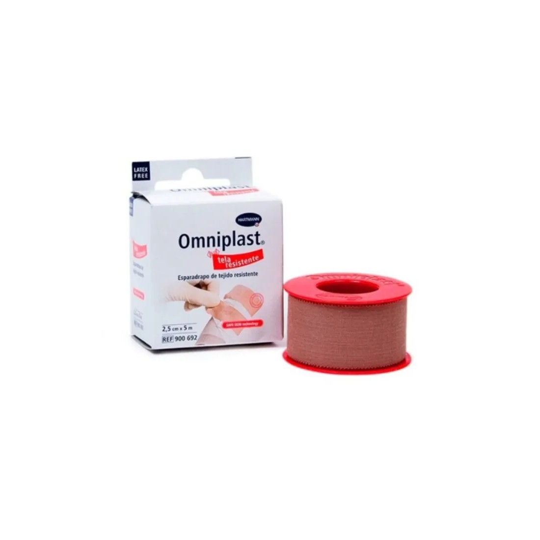Omniplast Esparadrapo Tela Rosa 2,5cm x 5m | Masparafarmacia