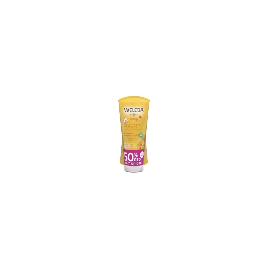 Weleda Baby 2 en 1 Champú y Gel De Ducha Caléndula Bebe Duplo 2x200 Ml