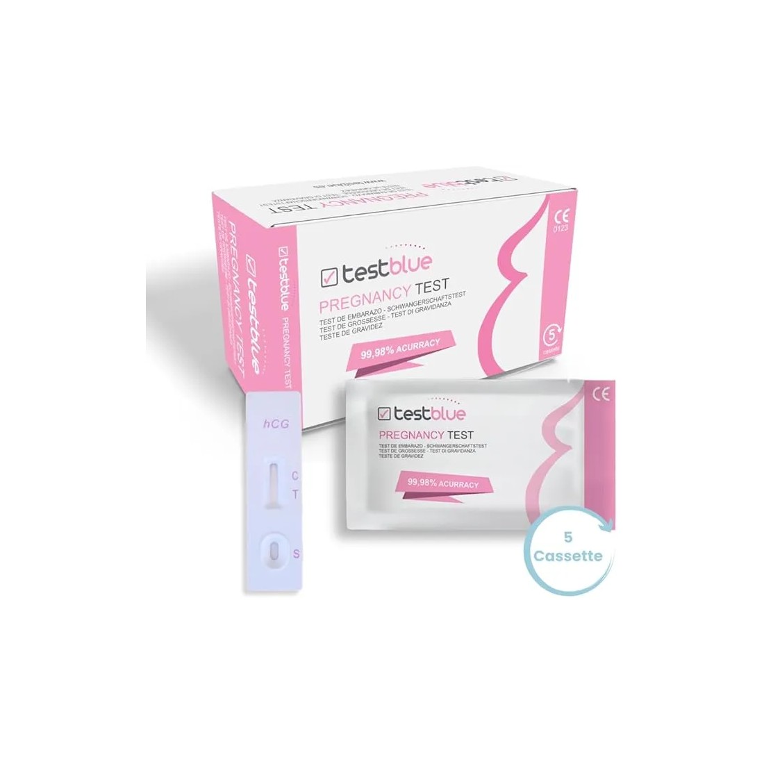 MasParafarmacia: Testblue Test Embarazo 5 Cassete