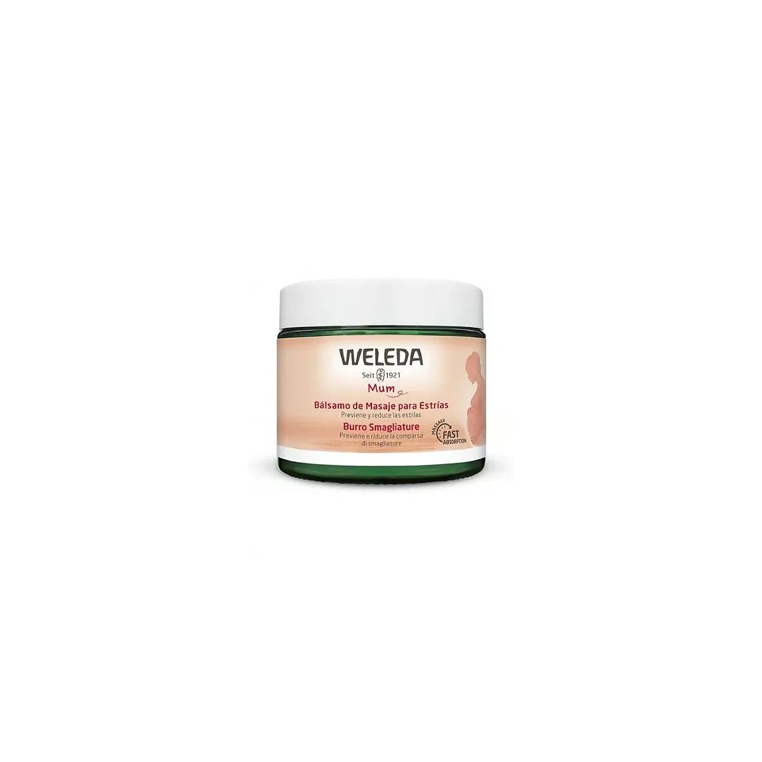 Weleda Mum Bálsamo de Masaje para Estrías 150 Ml