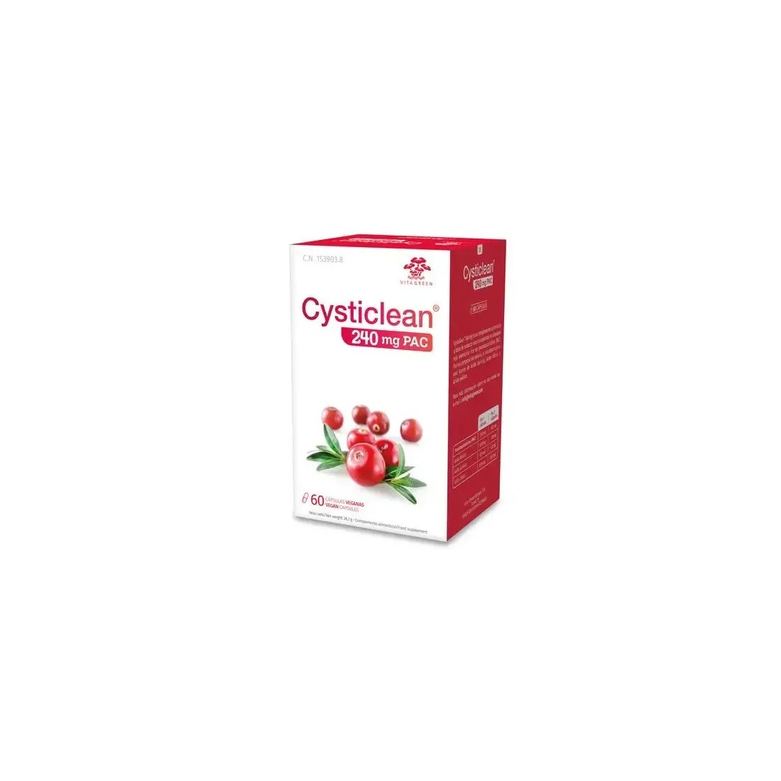 Cysticlean 240 Mg PAC 60 Cápsulas