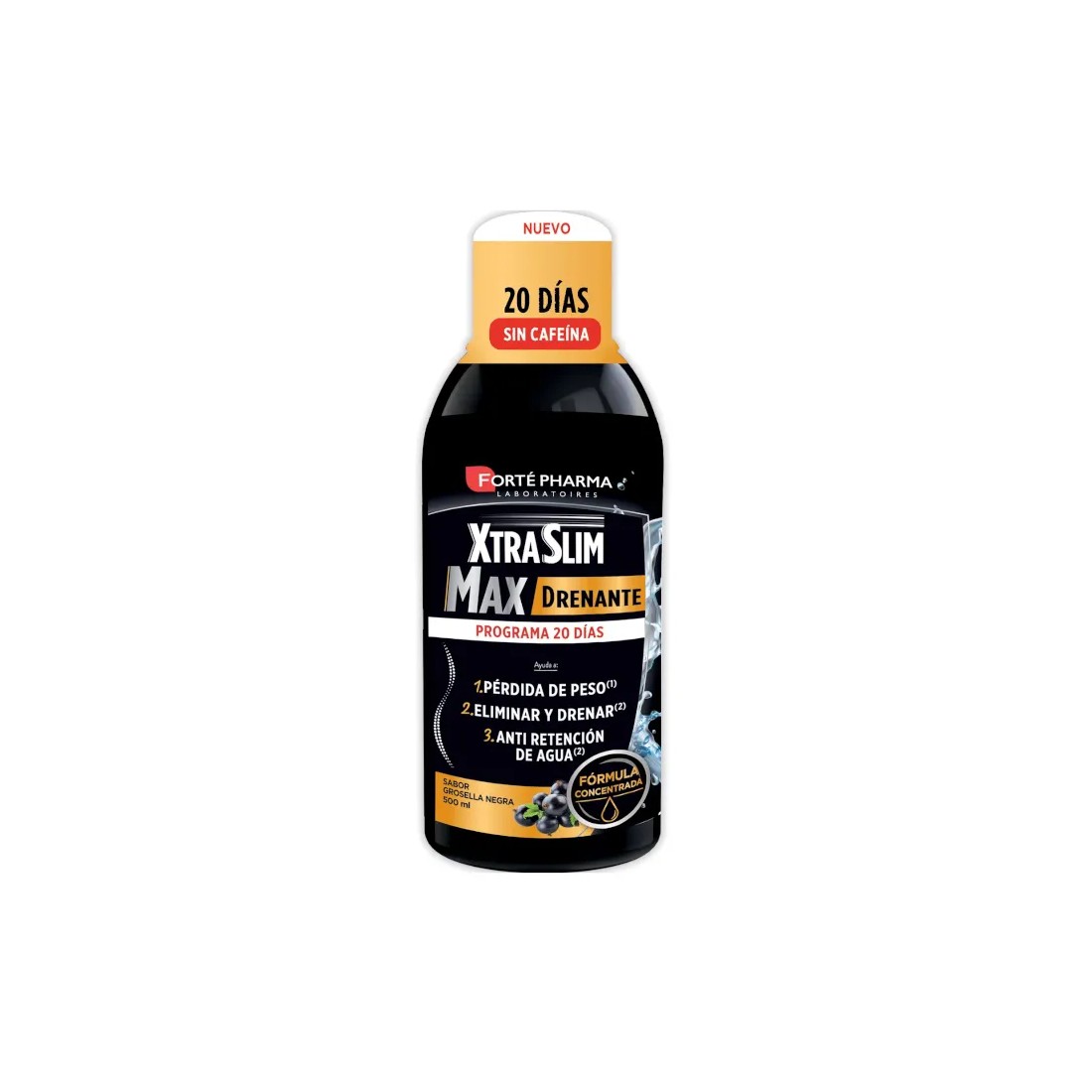 Forte Pharma XtraSlim Max Drenante Sabor Grosella Negra 500 ml