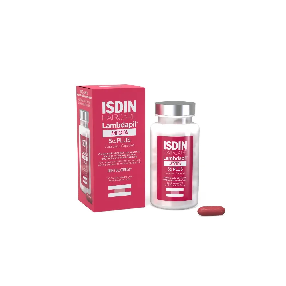 Isdin Haircare Anticaída Lambdapil 5 Alfa Plus 60 Capsulas Isdin Haircare Anticaída Lambdapil 5 Alfa Plus 60 Capsulas