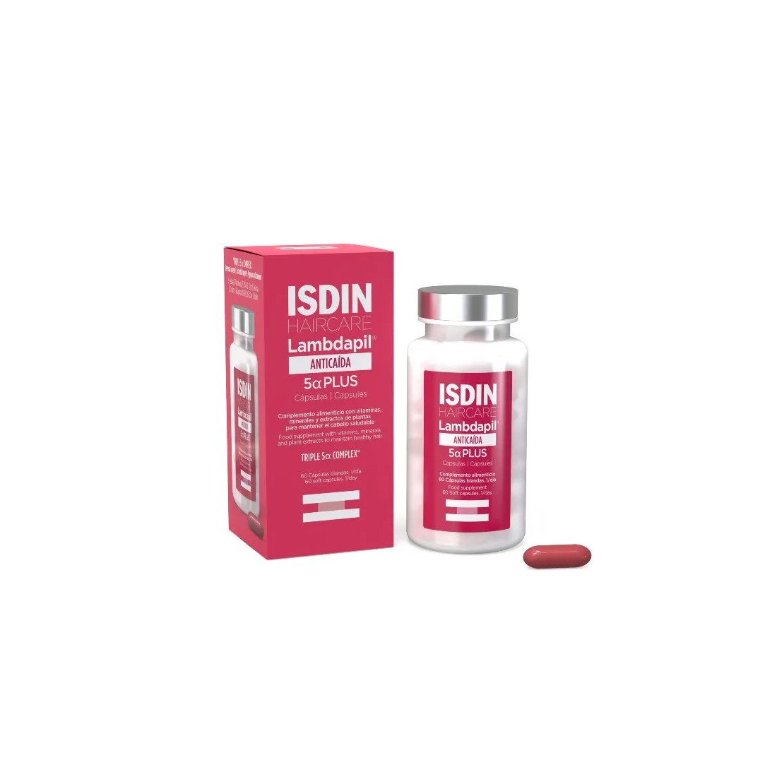 Isdin Haircare Anticaída Lambdapil 5 Alfa Plus 60 Capsulas