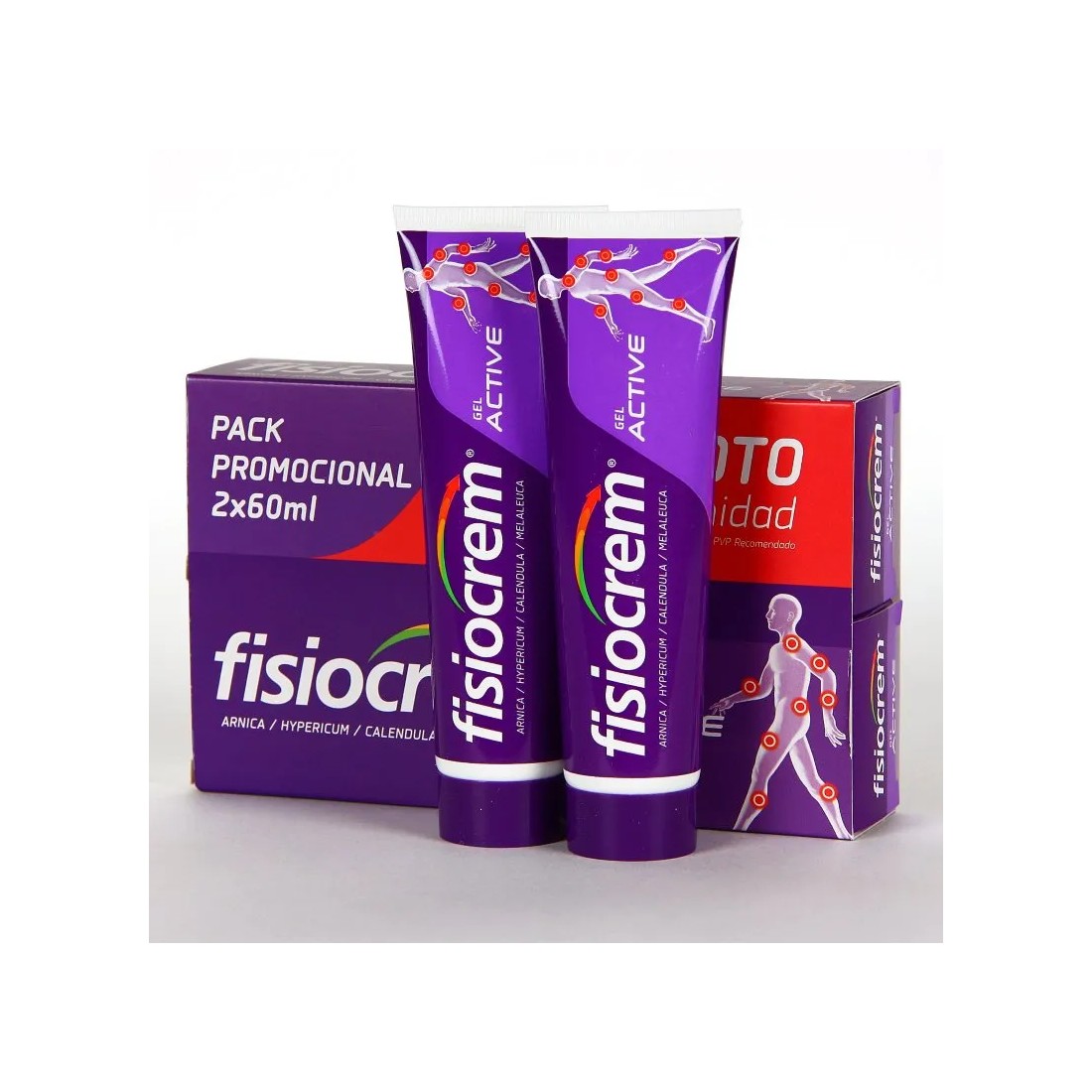 Fisiocrem Gel Active DUPLO 2x60 ml pack