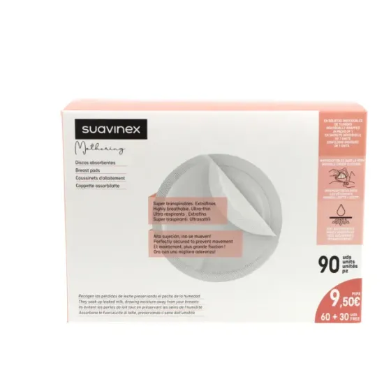 Suavinex Discos Absorbentes 60+30 uds gratis