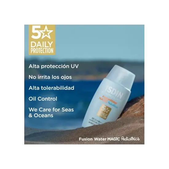 Isdin Pediatrics Fotoprotector Fusion Water SPF50+ 50 Ml alta proteccion