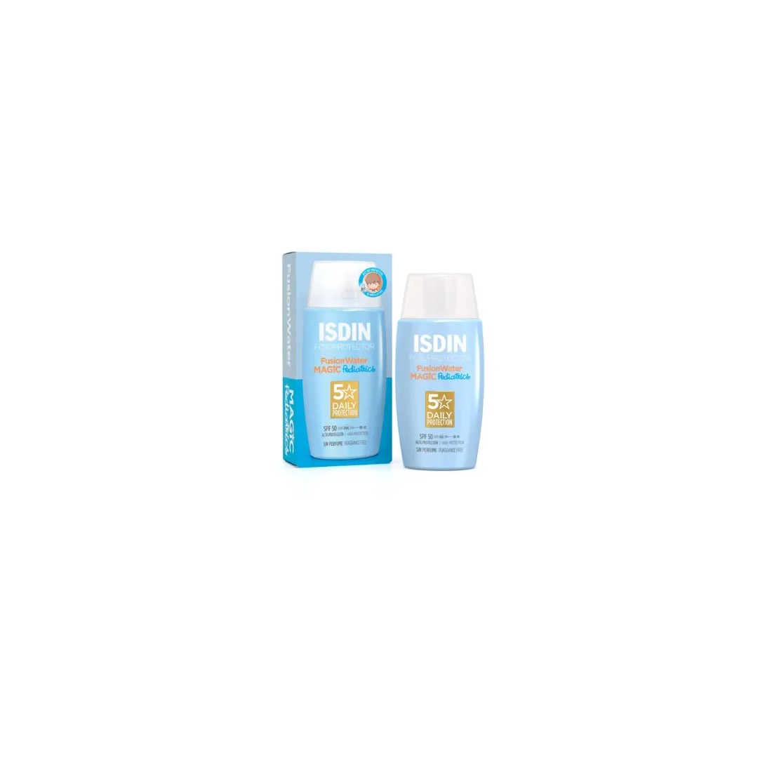 Isdin Pediatrics Fotoprotector Fusion Water SPF50+ 50 Ml