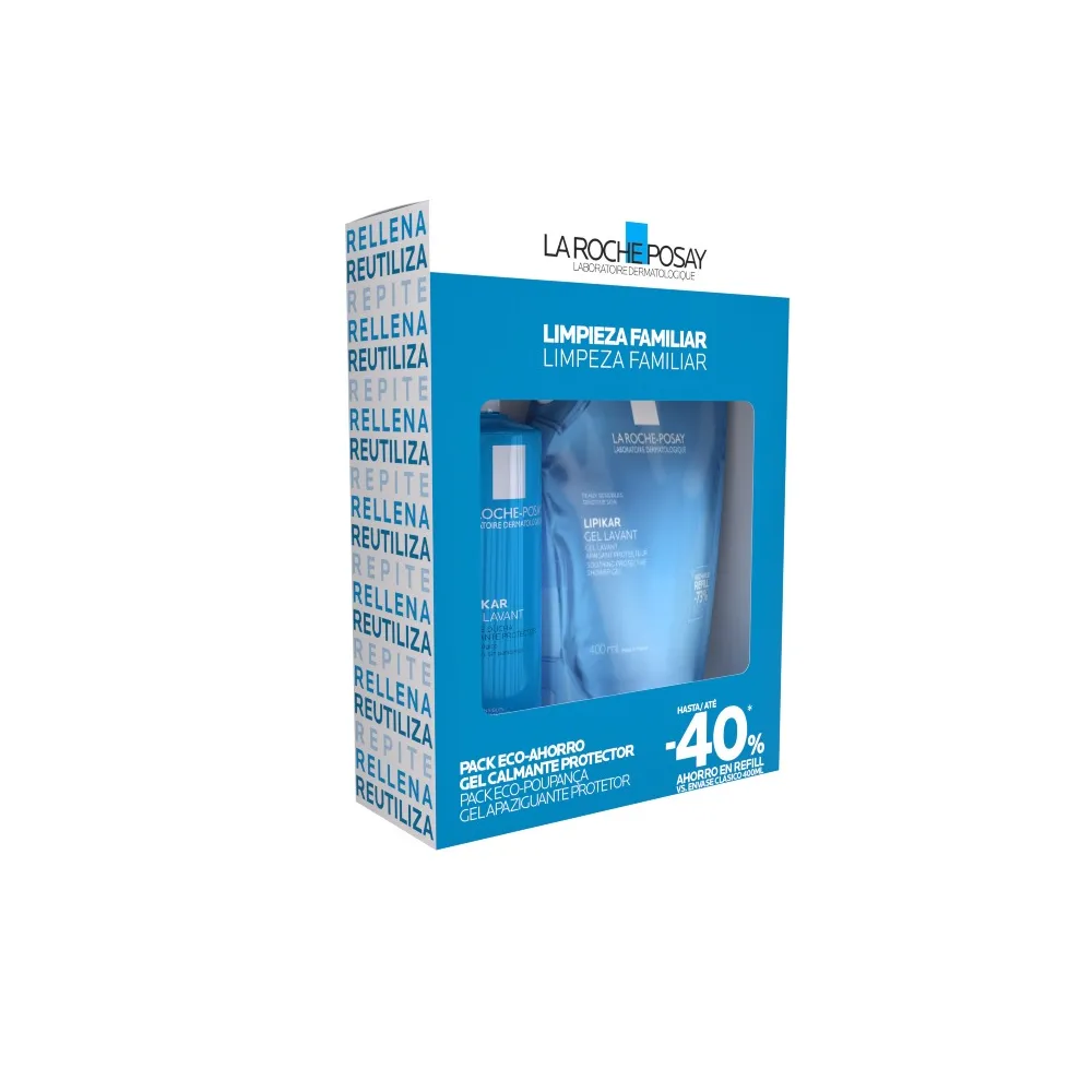 La Roche Posay Pack Eco-Ahorro Lipikar Gel Lavant 400Ml + REFILL 400 ML