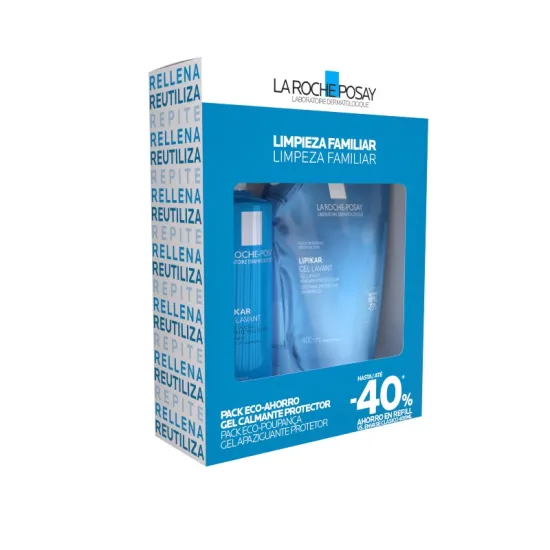 La Roche Posay Pack Eco-Ahorro Lipikar Gel Lavant 400Ml + REFILL 400 ML