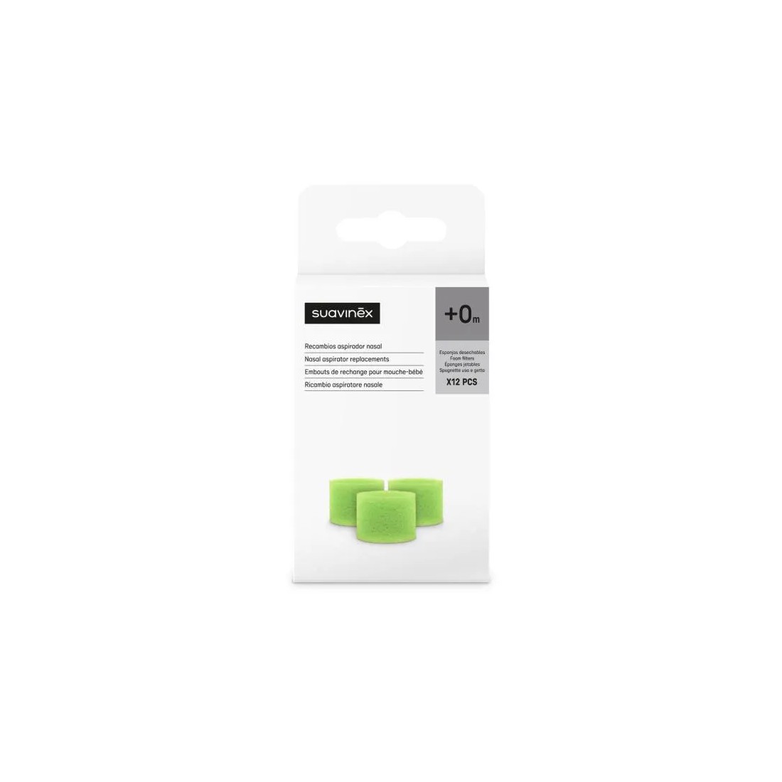 Suavinex Recambios Aspirador Nasal +0 Meses Bebés 12 Unidades