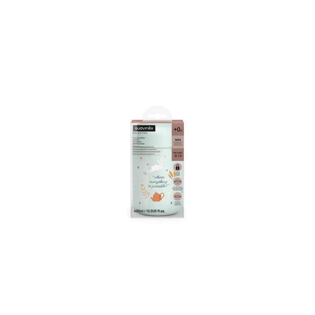 Suavinex Termo Papillas Azul 400 Ml caja