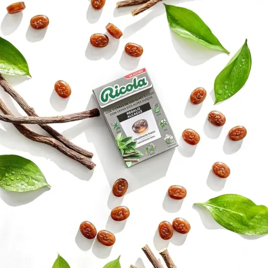 Ricola Regaliz Con Hierbas Alpes Suizos Caramelos Sin Azúcares 50 Gramos bodegon