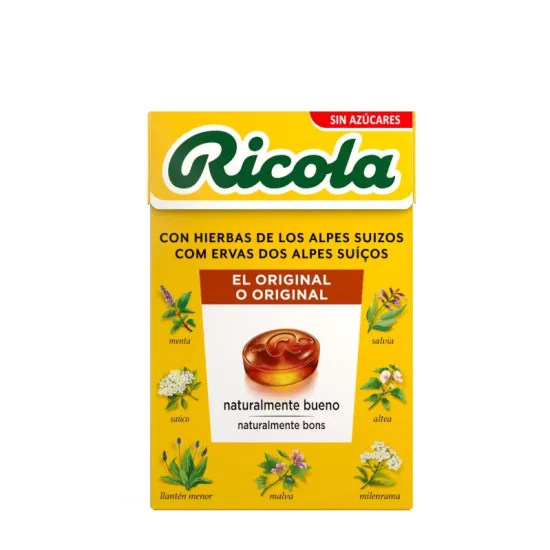 Ricola Original Hierbas Alpes Suizos Caramelos Sin Azúcares 50 Gramos