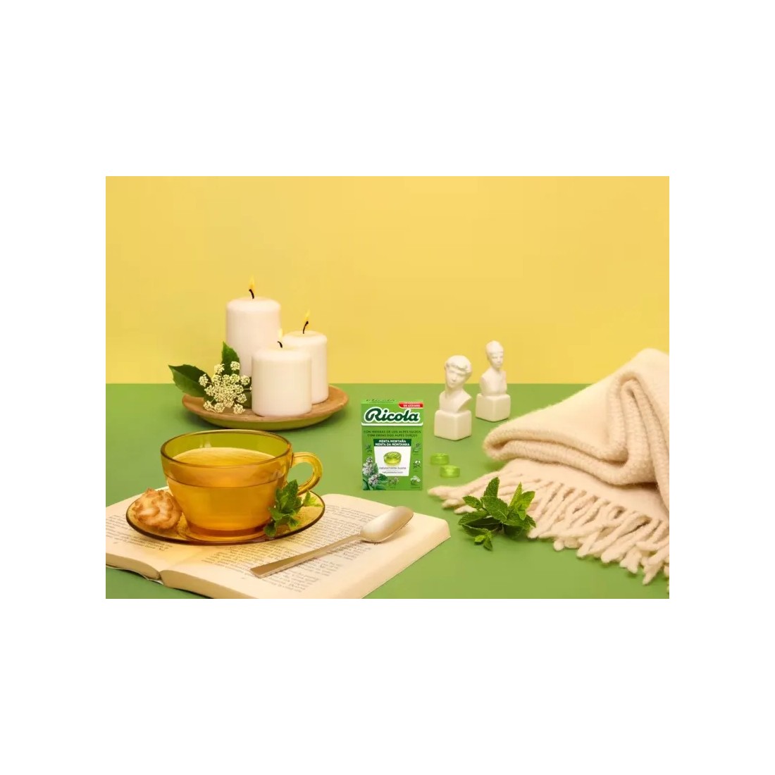 Ricola Menta Montaña Hierbas Suizas Caramelos Sin Azúcares 50 gr bodegon