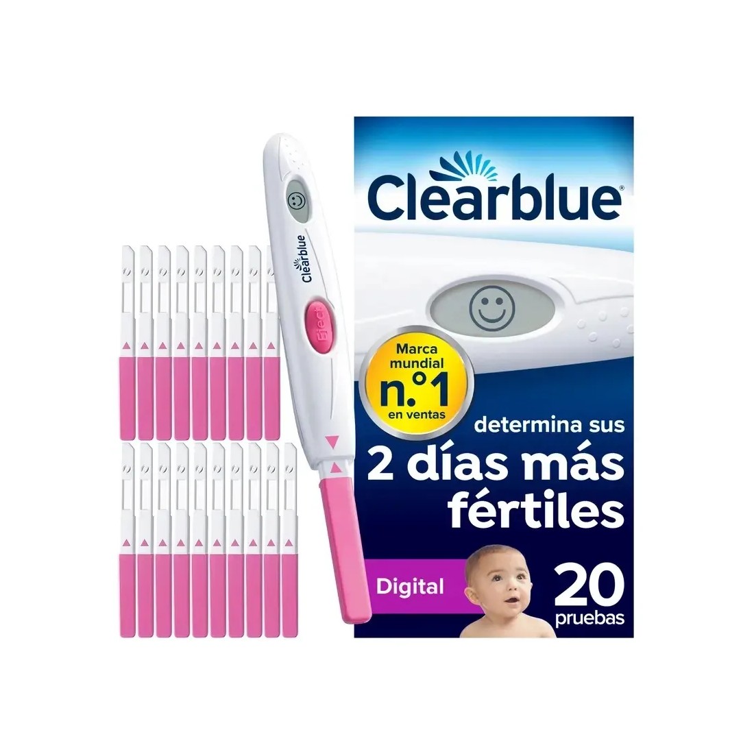 Clearblue Test Ovulación Digital 20 Pruebas nuevo