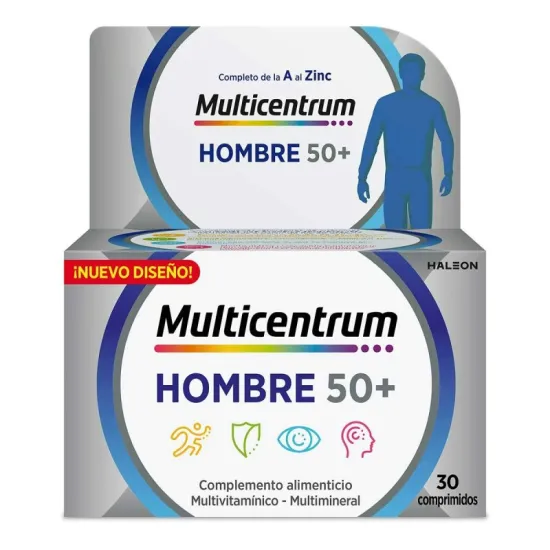 Multicentrum Hombre Mas de 50 Años 30 Comprimidos nuevo diseño