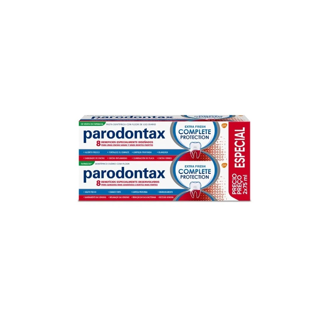 Parodontax DUPLO Complete Protection Extra Fresh 2x75 ml