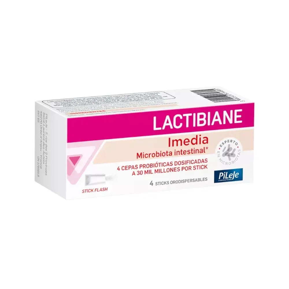Pileje Lactibiane Imedia Microbiota Intestinal 4 Sticks Orodispensables
