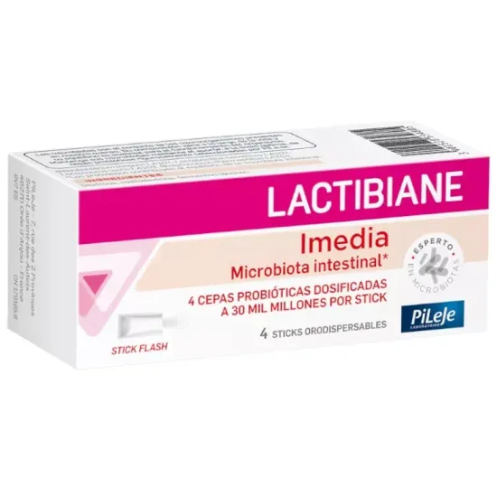 Pileje Lactibiane Imedia Microbiota Intestinal 4 Sticks Orodispensables