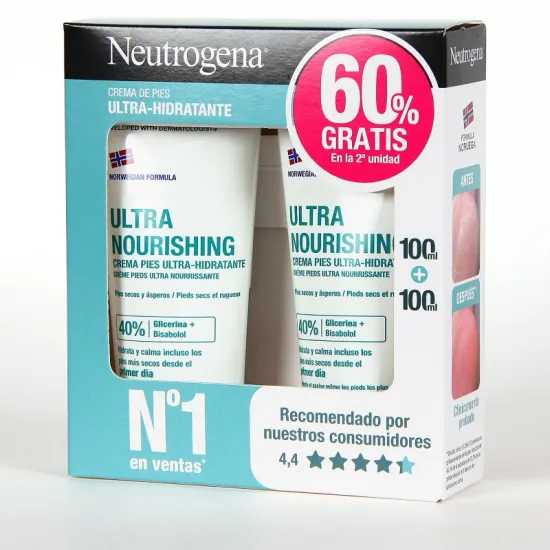Neutrogena Pies Crema Ultrahidratante 2 x 100 ml