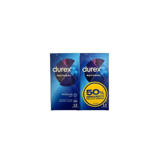 Durex Preservativos Natural Plus Duplo 2 X 12 uds nuevo formato