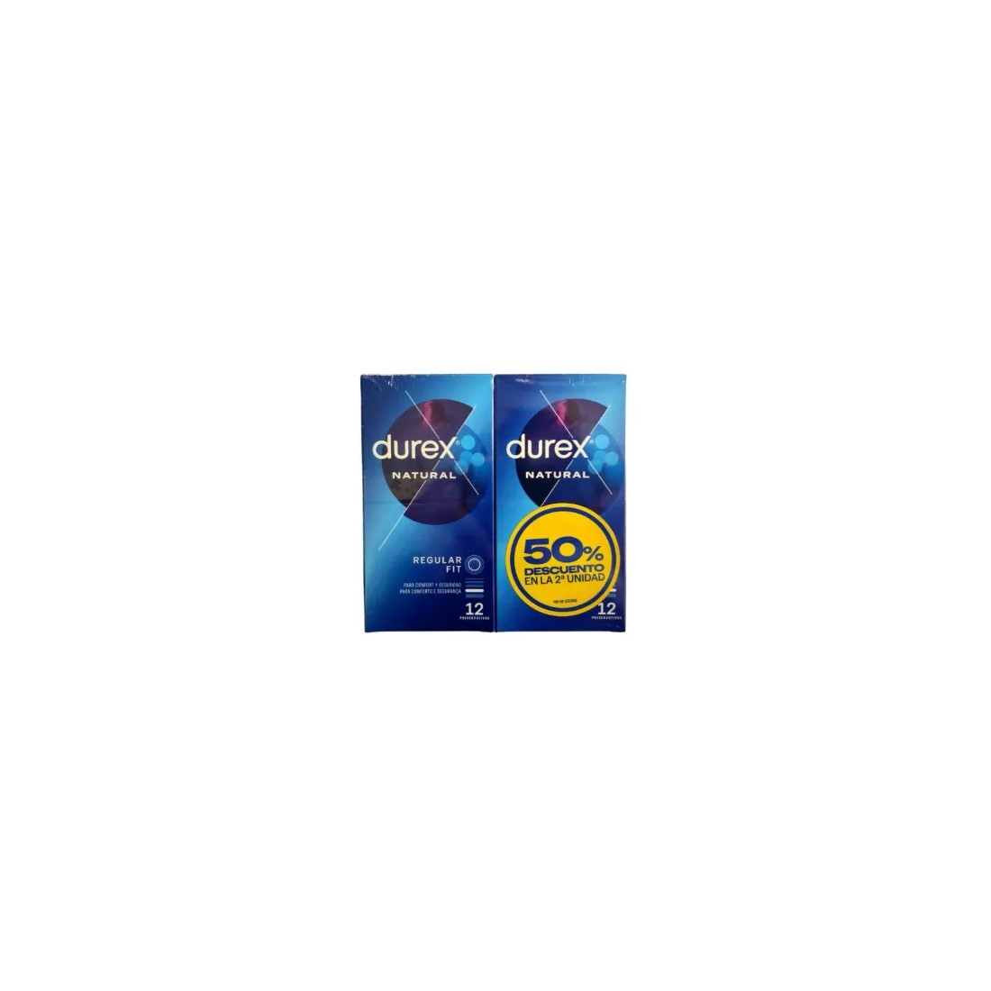 Durex Preservativos Natural Plus Duplo 2 X 12 uds nuevo formato