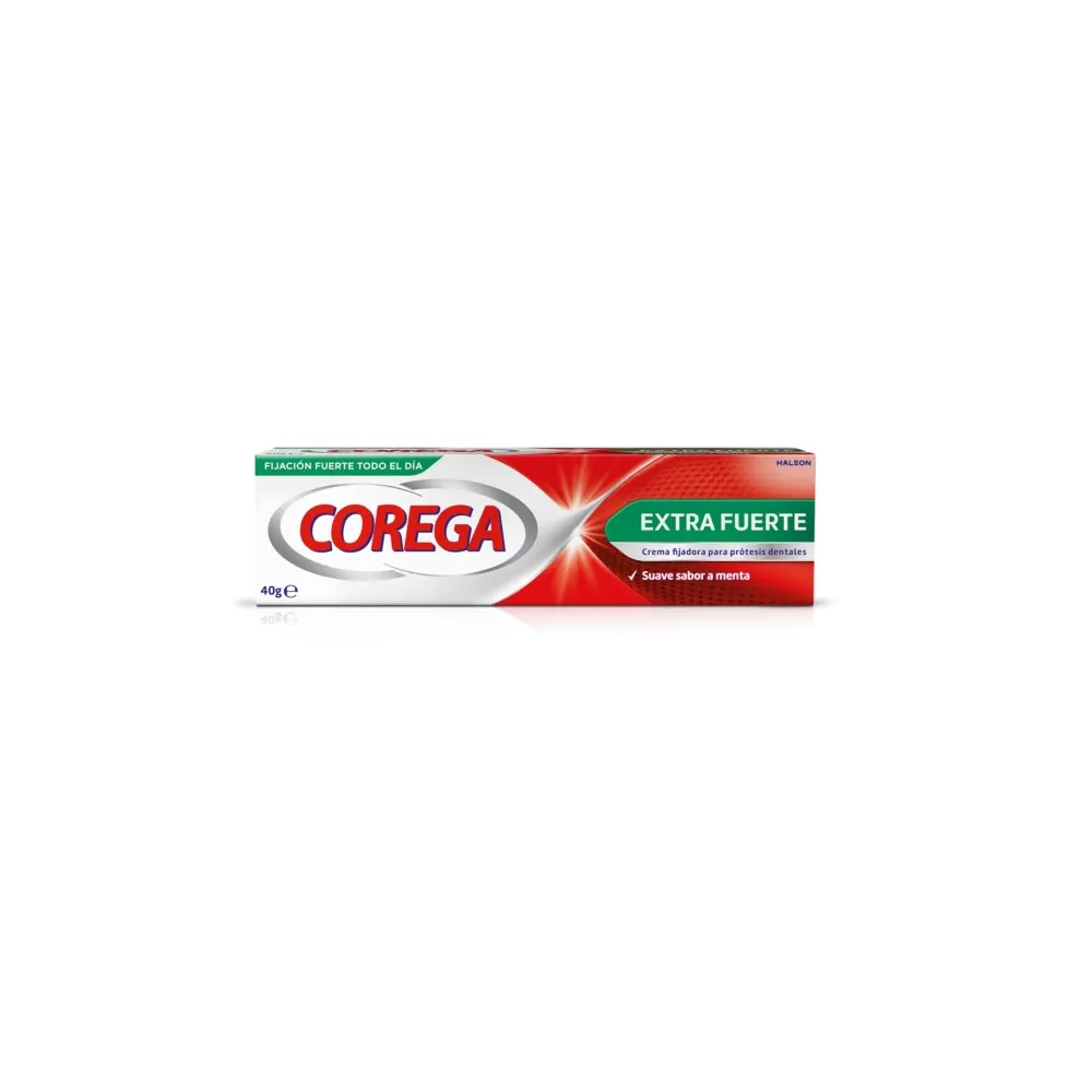 Corega Extra Fuerte Menta Suave 40 gr