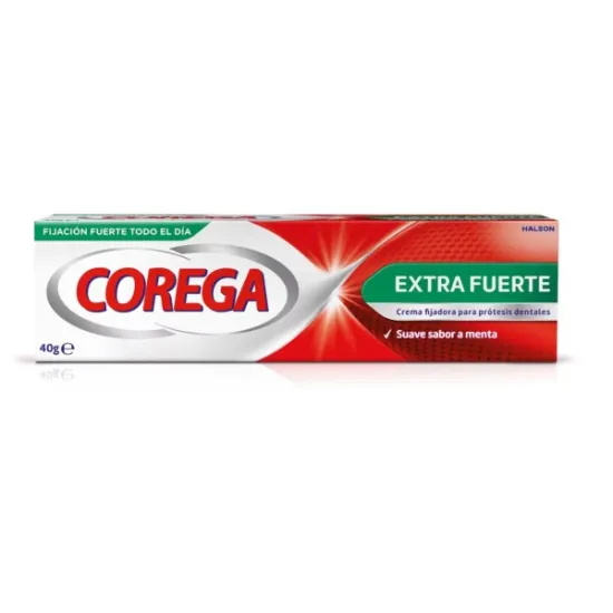 Corega Extra Fuerte Menta Suave 40 gr