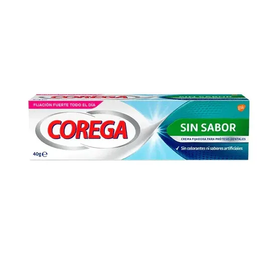 Corega Sin Sabor Crema Fijadora Prótesis Extra Fuerte 40gr