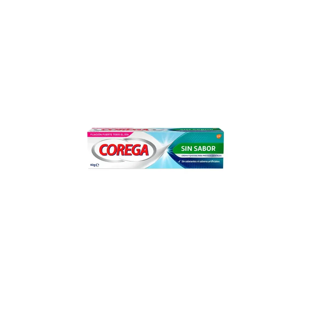 Corega Sin Sabor Crema Fijadora Prótesis Extra Fuerte 40gr