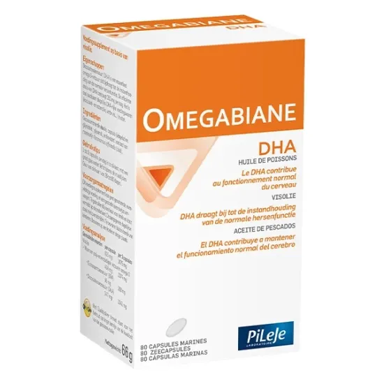 Pileje Omegabiane DHA 80 Cápsulas