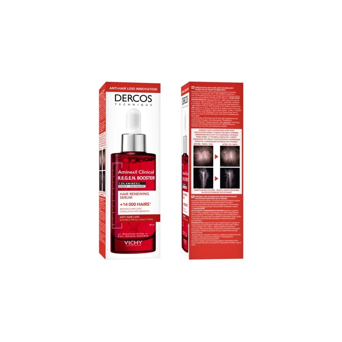 Dercos Aminexil Clinical REGEN BOOSTER Sérum Capilar 90 Ml