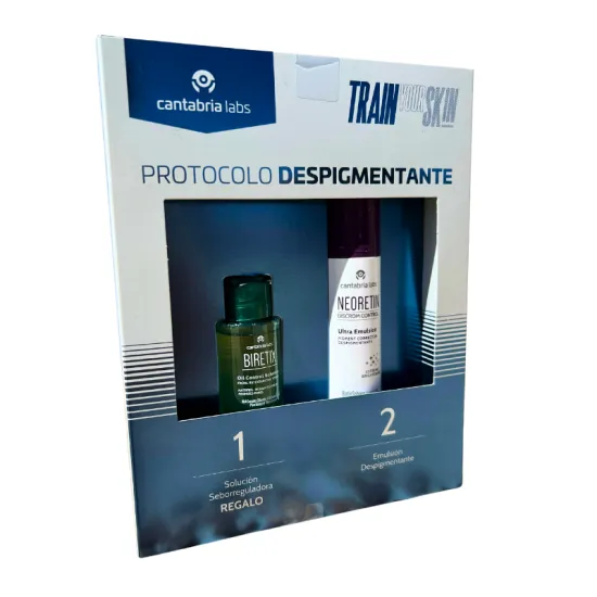 Neoretin Discrom Control PACK Ultra Emulsion Despigmentante + Biretix Oil Control Solution REGALO lateral