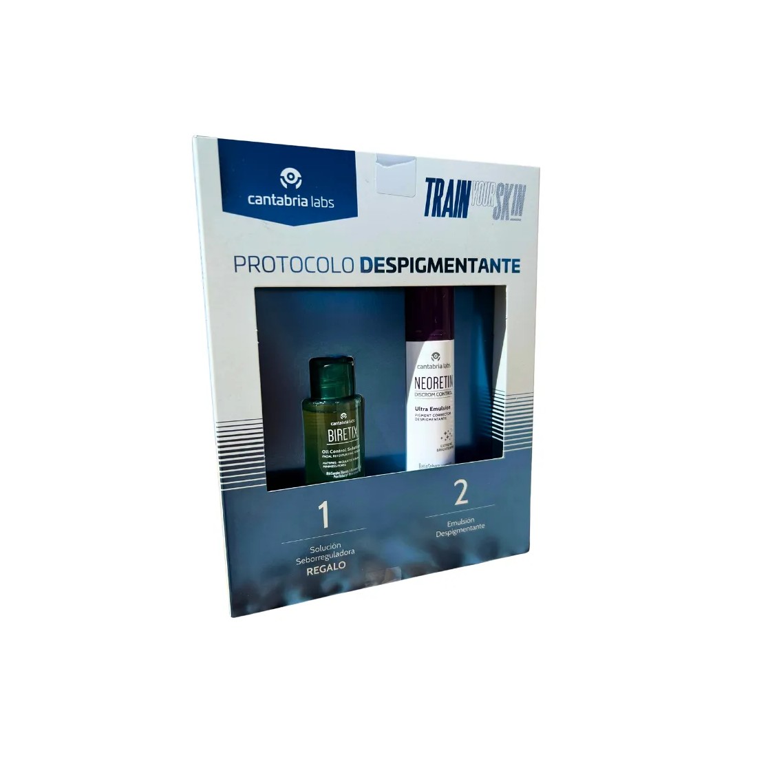 Neoretin Discrom Control PACK Ultra Emulsion Despigmentante + Biretix Oil Control Solution REGALO lateral