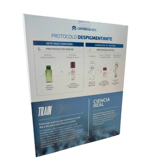 Neoretin Discrom Control PACK Ultra Emulsion Despigmentante + Biretix Oil Control Solution REGALO reverso