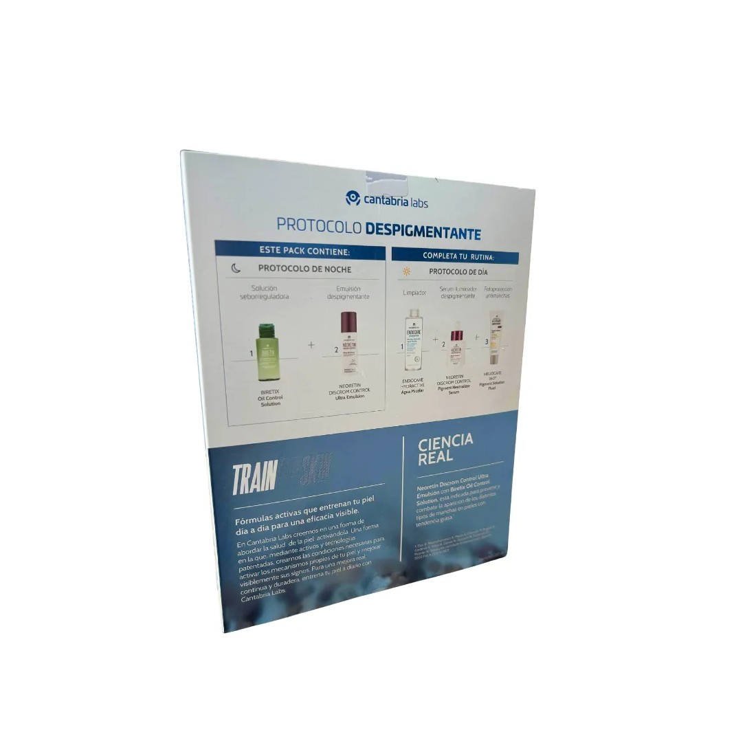 Neoretin Discrom Control PACK Ultra Emulsion Despigmentante + Biretix Oil Control Solution REGALO reverso